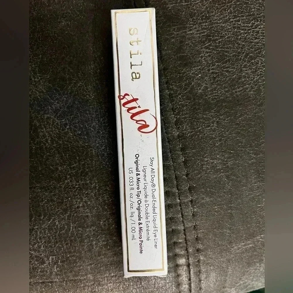 Stila Stay All Day Dual-Ended Waterproof Liquid Eye Liner Dk Brown And Amber NIB